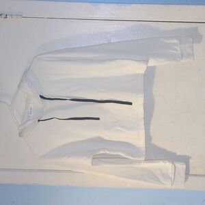 Gant White Crop Hoodie